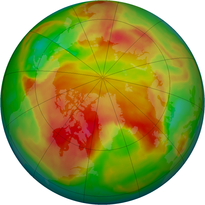 Arctic ozone map for 26 April 2013